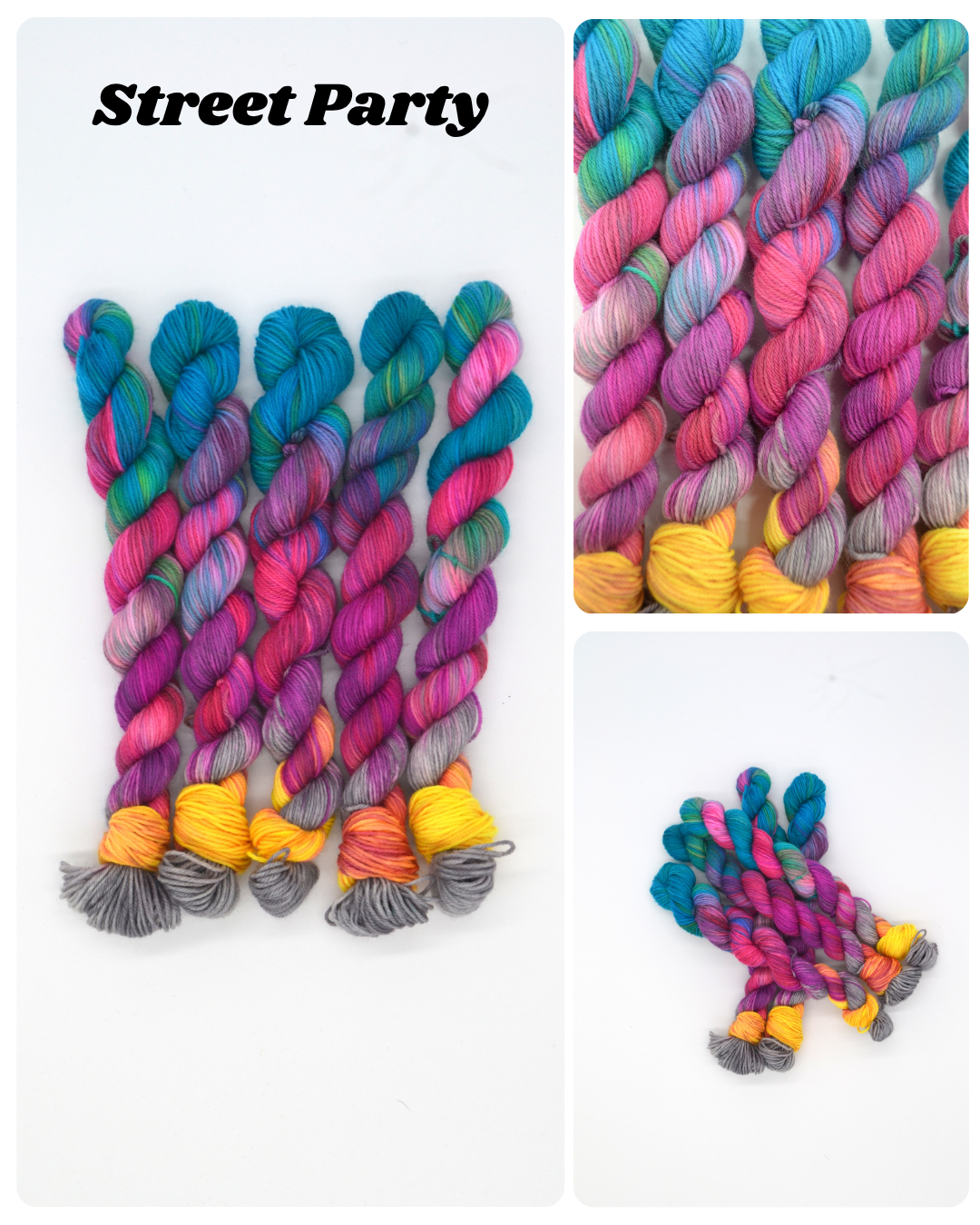 20g Sock Street Party Mini Skein