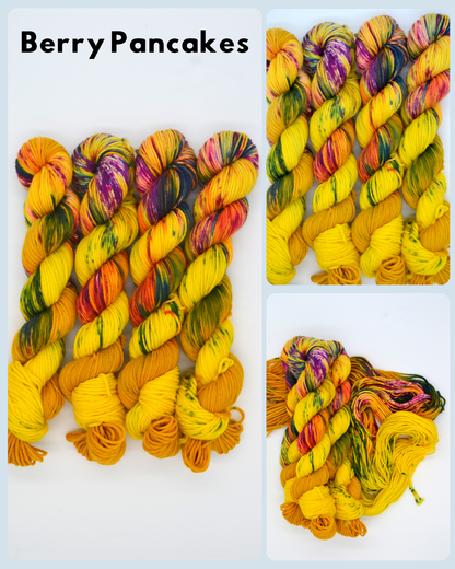 50g DK Berry Pancakes Hand-dyed Yarn