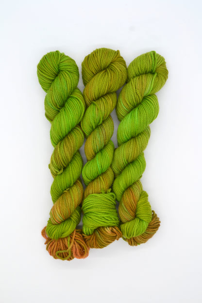50g DK Green Gourds Hand-dyed Yarn