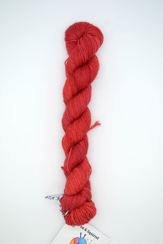 50g Sock Cranberry Hand-dyed Yarn