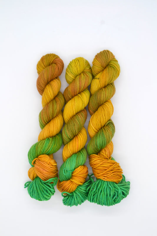 50g DK Golden Tartan Hand-dyed Yarn
