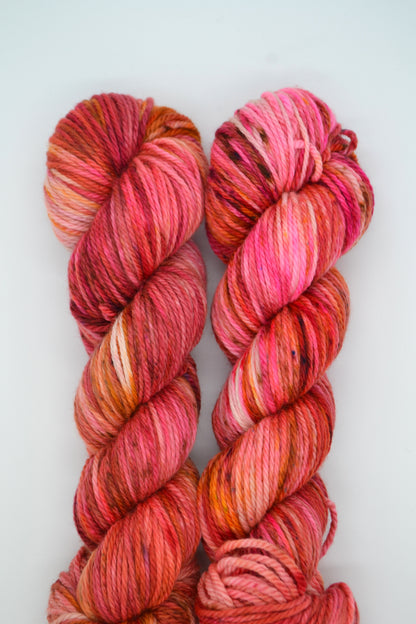 100g Aran Autumn Sunset Hand-dyed Yarn