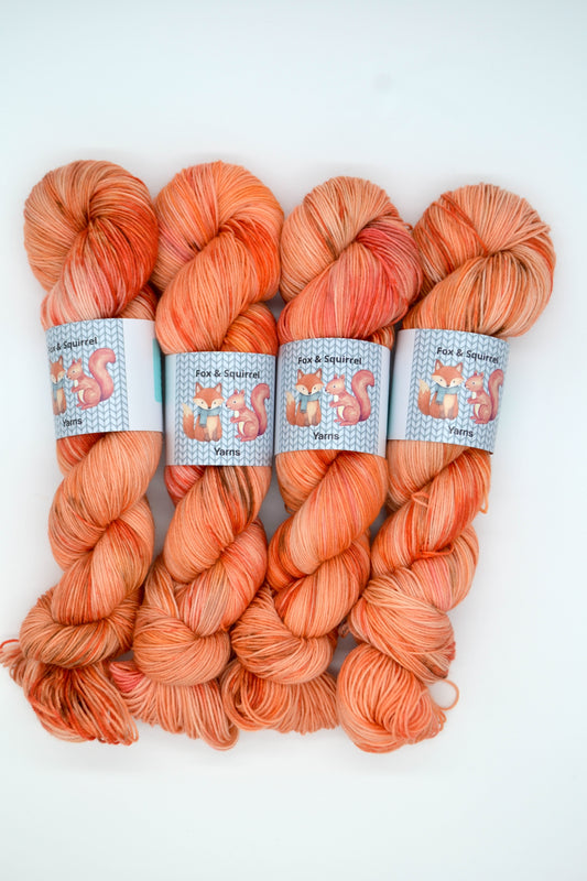100g Sock Peaches Hand-dyed Yarn