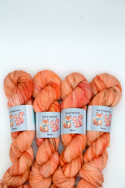 100g Sock Peaches Hand-dyed Yarn