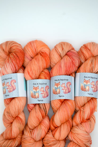 100g Sock Peaches Hand-dyed Yarn