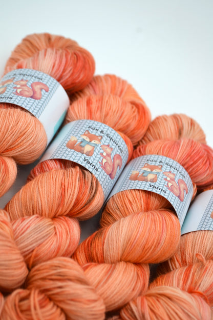 100g Sock Peaches Hand-dyed Yarn
