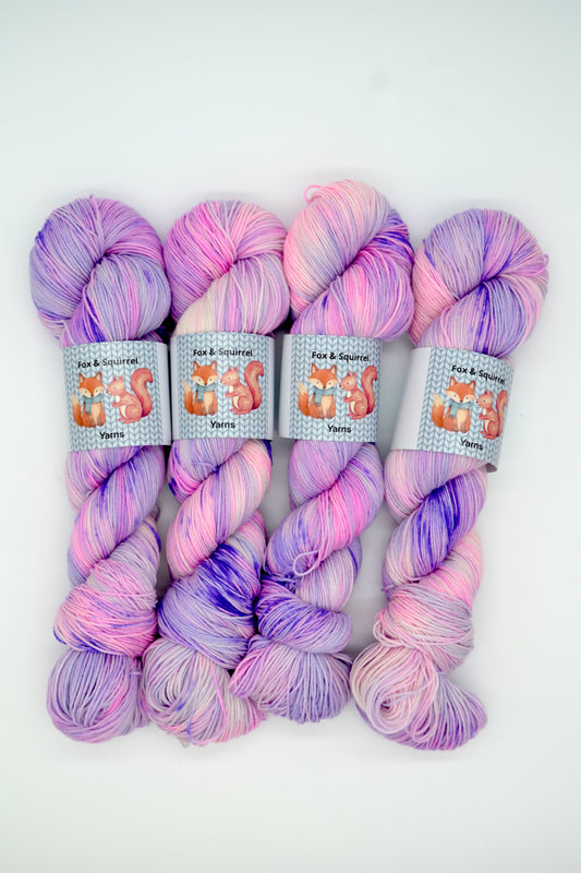 100g Sock French Lavender Hand-dyed Yarn