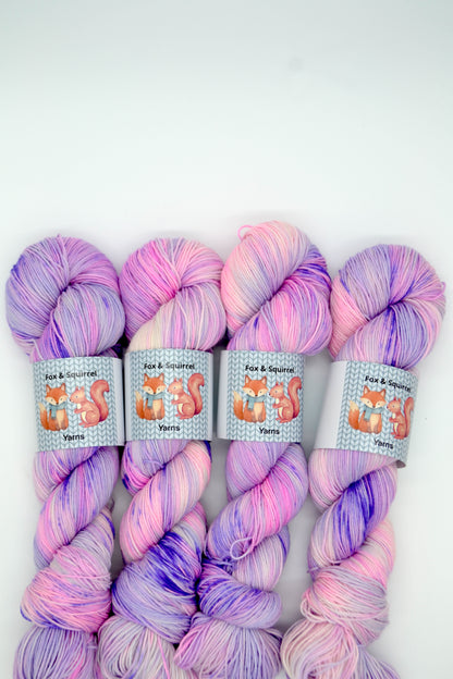 100g Sock French Lavender Hand-dyed Yarn