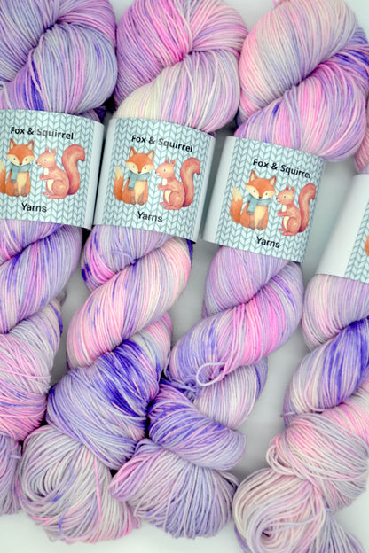 100g Sock French Lavender Hand-dyed Yarn