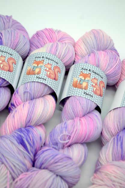 100g Sock French Lavender Hand-dyed Yarn