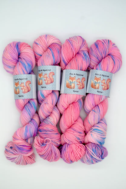 100g DK Pink Bouquet Hand-dyed Yarn