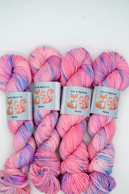 100g DK Pink Bouquet Hand-dyed Yarn
