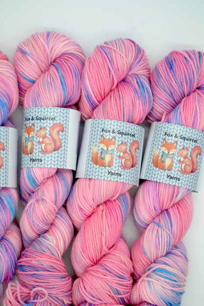 100g DK Pink Bouquet Hand-dyed Yarn