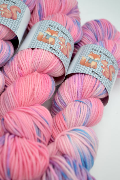 100g DK Pink Bouquet Hand-dyed Yarn
