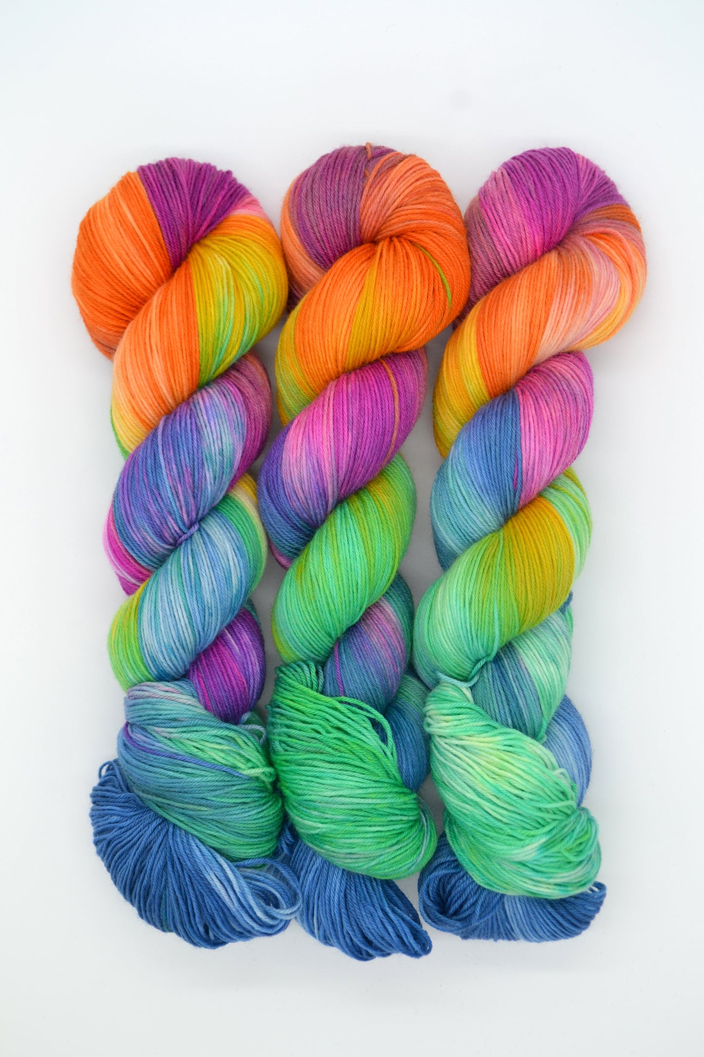 100g Sock Winter Rainbow Hand-dyed Yarn