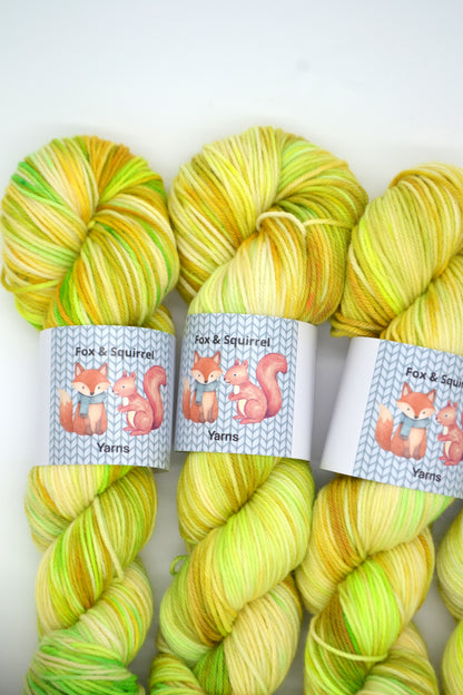 100g DK Lime Tart Hand-dyed Yarn