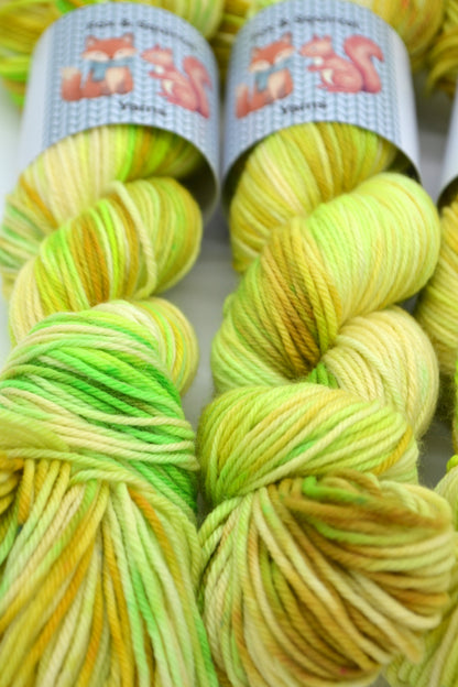 100g DK Lime Tart Hand-dyed Yarn