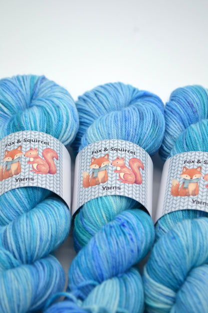 100g DK Rippling Waves Hand-dyed Yarn