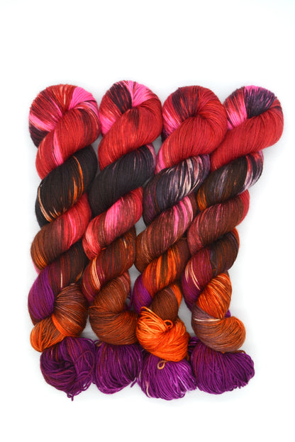 100g Sock Sexy Vampire Hand-dyed Yarn