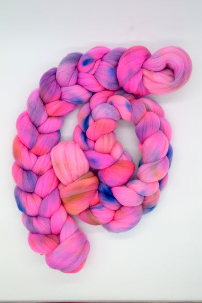 Rambouillet - Splash! 100g Hand-dyed Fibre