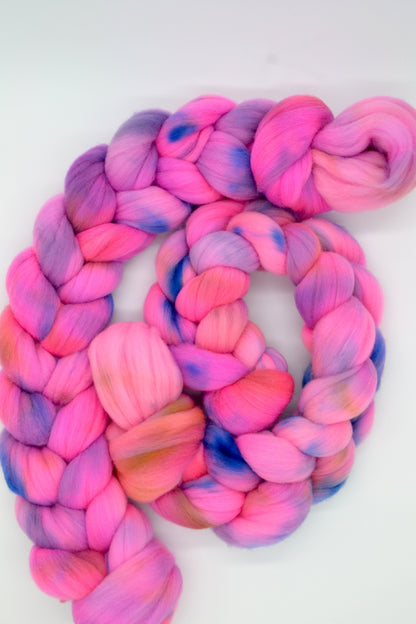 Rambouillet - Splash! 100g Hand-dyed Fibre