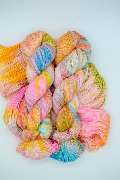 100g Sock Sweet Clouds Hand-dyed Yarn