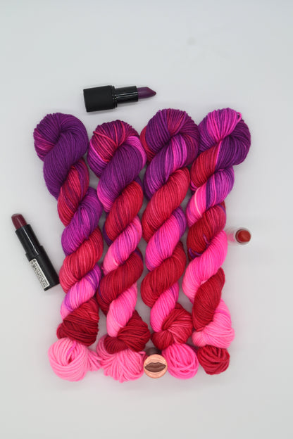 50g DK Hot Lips Hand-dyed Yarn