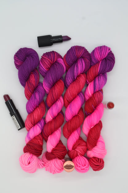 50g DK Hot Lips Hand-dyed Yarn