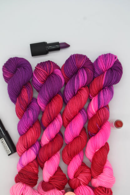 50g DK Hot Lips Hand-dyed Yarn