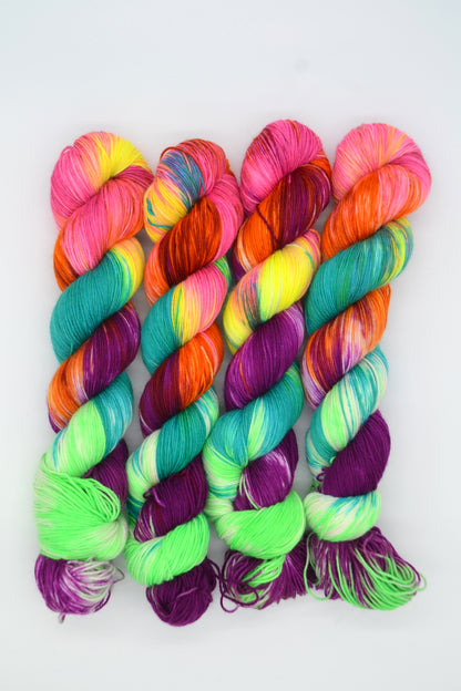 100g Sock Patchwork Hand-dyed Yarn