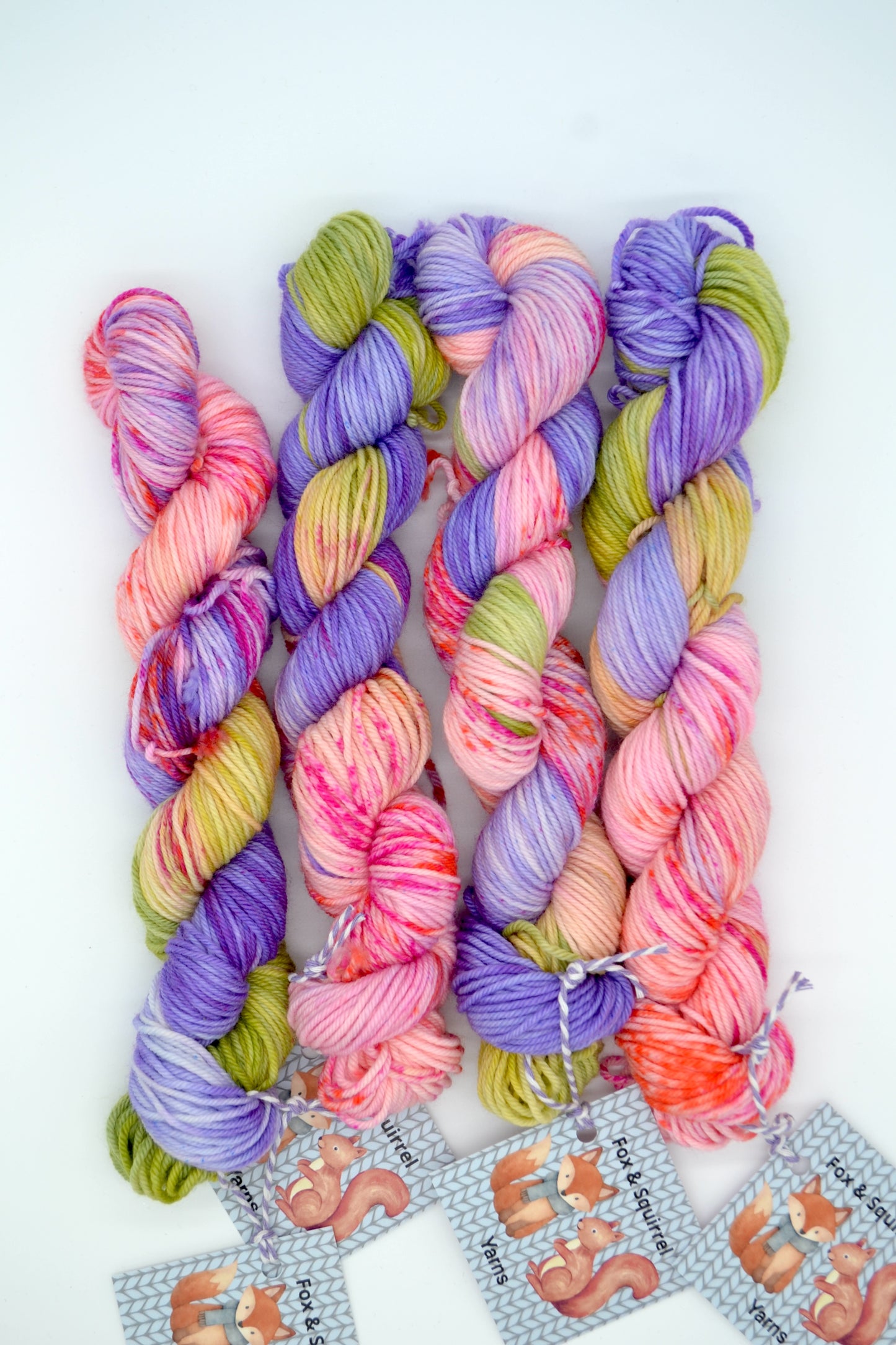50g DK Pink Passion Flower Hand-dyed Yarn