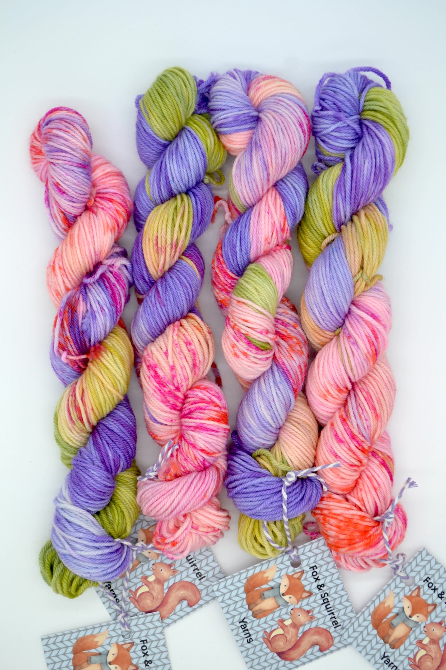 50g DK Pink Passion Flower Hand-dyed Yarn