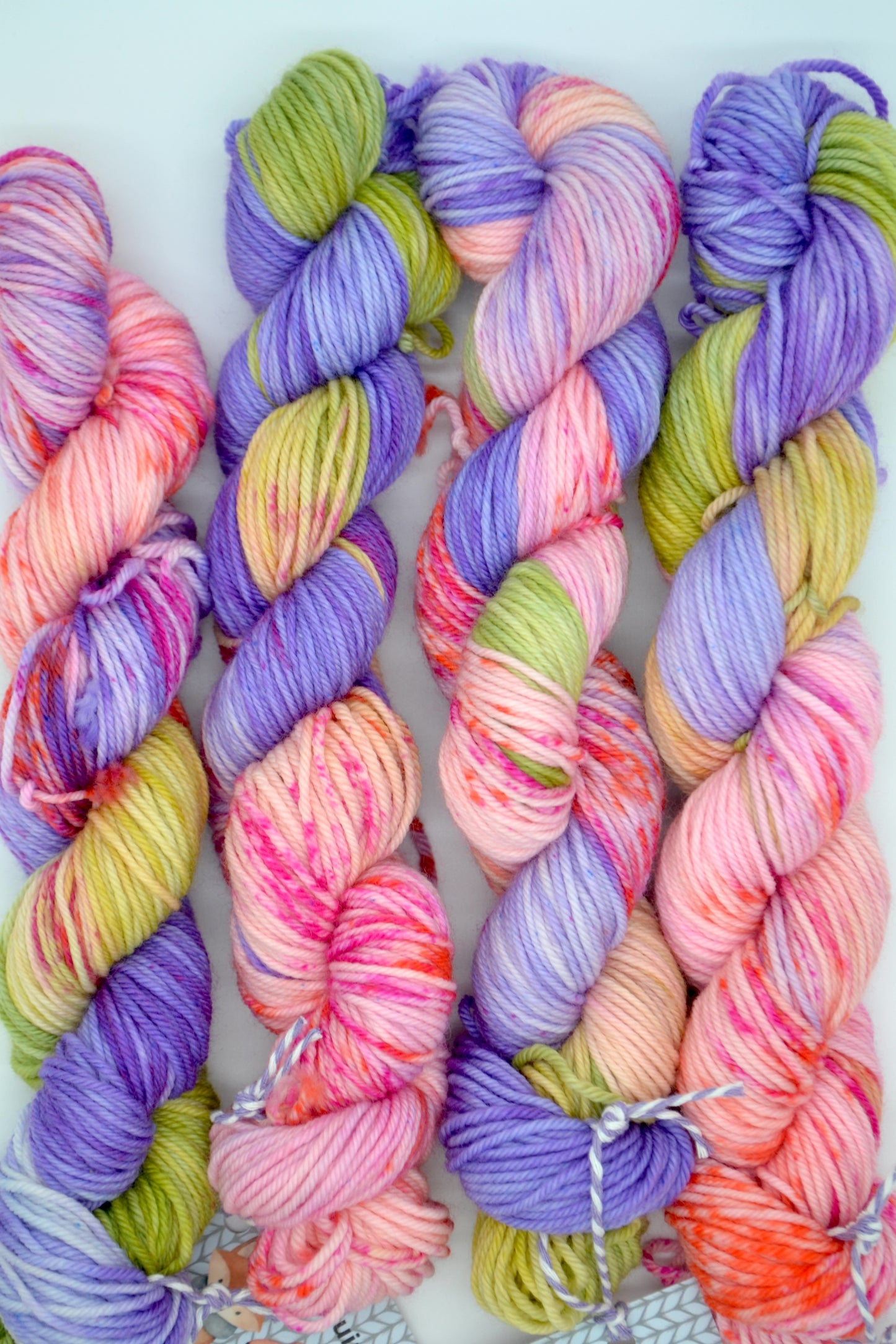 50g DK Pink Passion Flower Hand-dyed Yarn