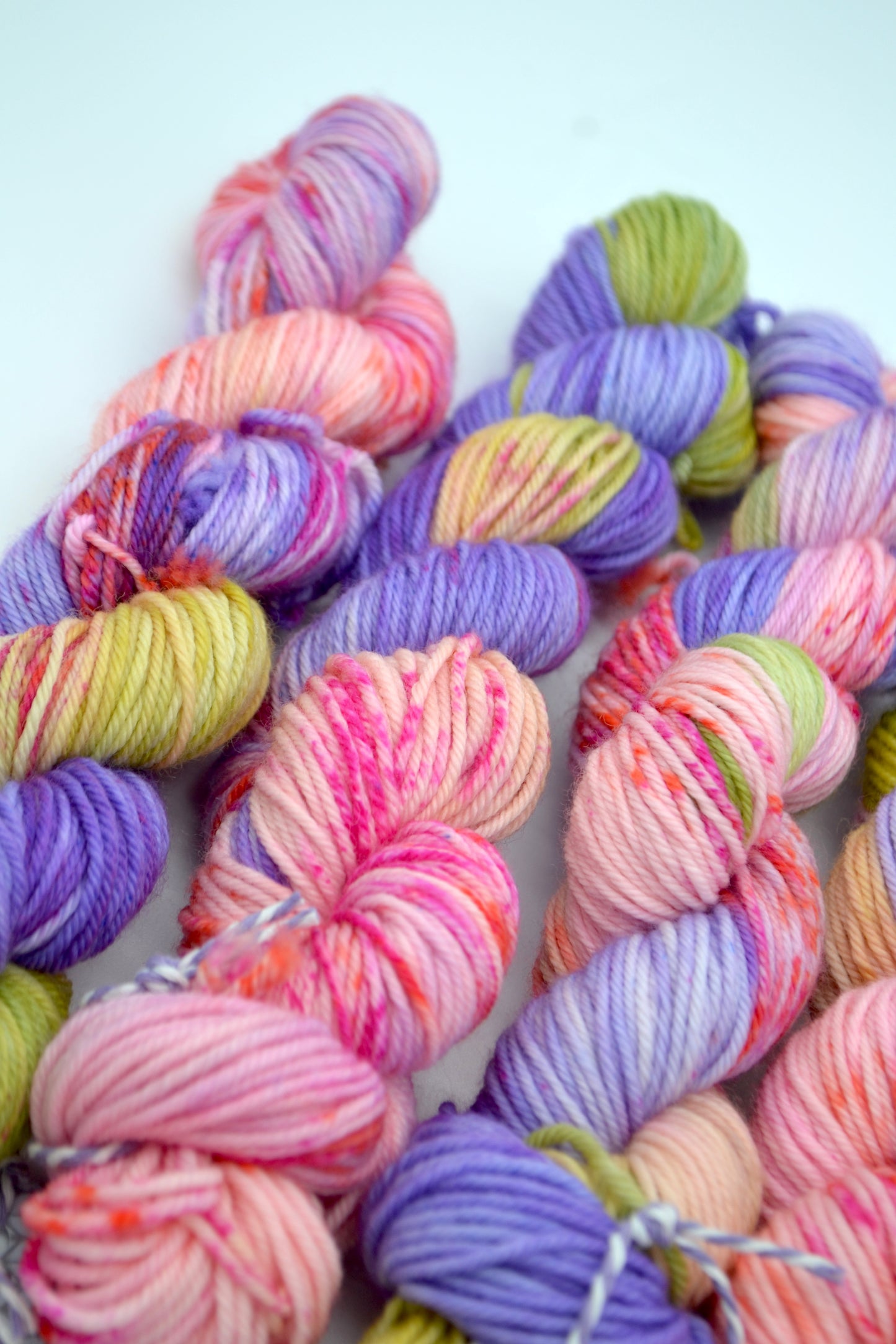 50g DK Pink Passion Flower Hand-dyed Yarn
