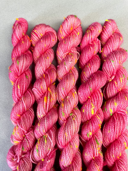 20g 4ply Neon Neps Candyfloss Mini Skein