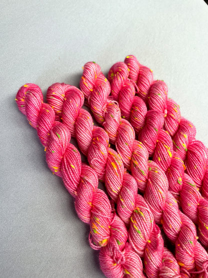 20g 4ply Neon Neps Candyfloss Mini Skein