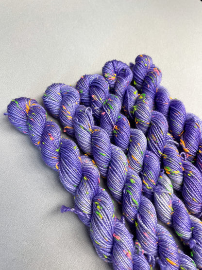 20g 4ply Neon Neps Lavender Mini Skein