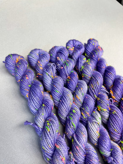 20g 4ply Neon Neps Lavender Mini Skein