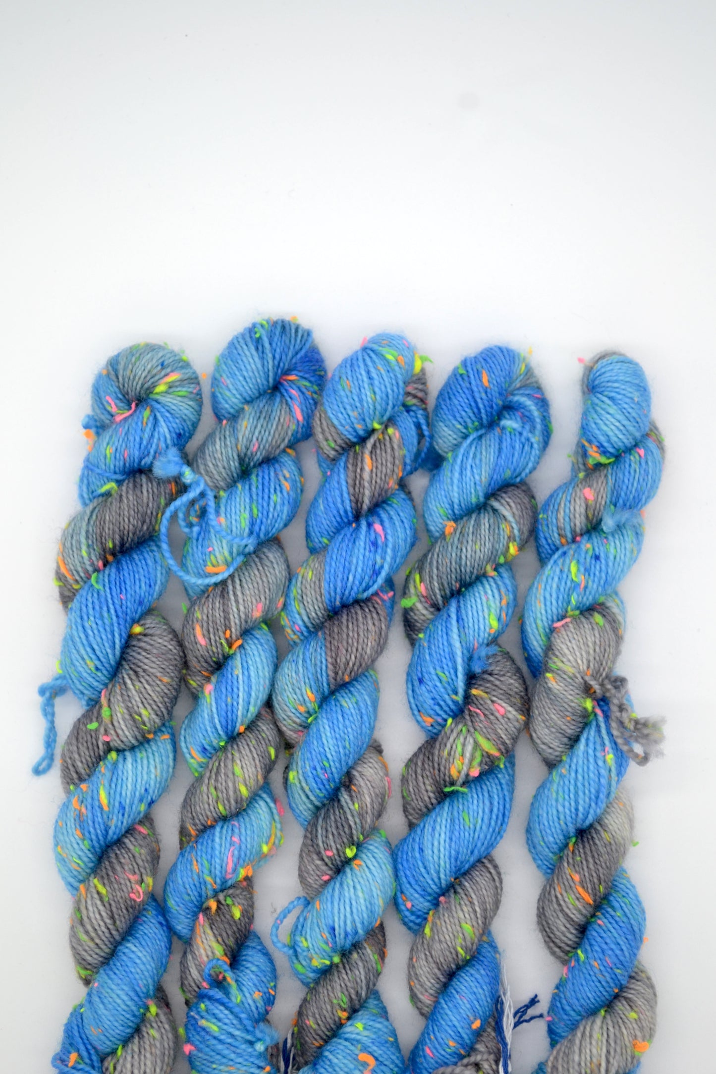20g 4ply Neon Neps Storm Clouds Mini Skein