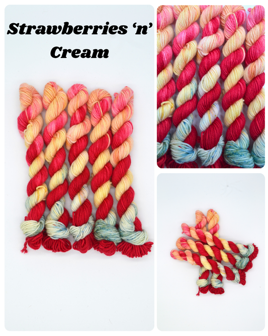 20g DK Strawberries 'n' Cream Mini Skein