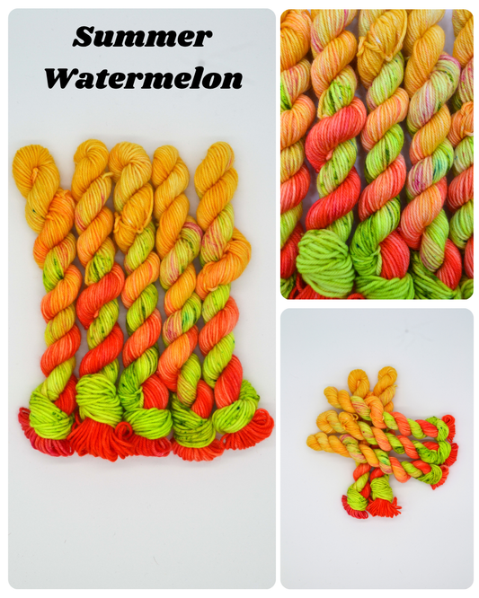 20g DK Summer Watermelon Mini Skein