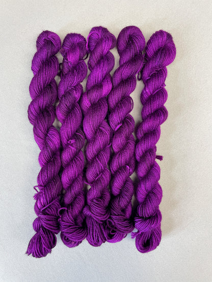 20g Sock Deep Plum Mini Skein