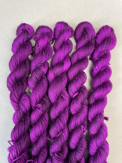 20g Sock Deep Plum Mini Skein