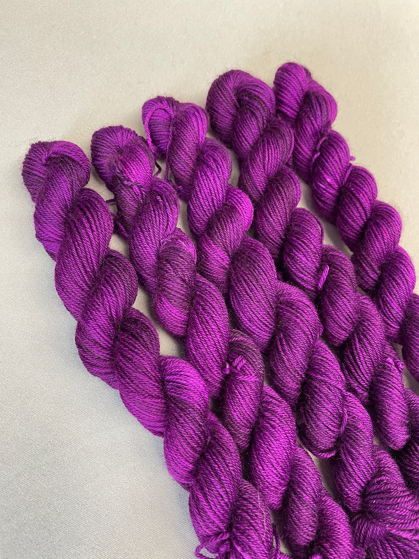 20g Sock Deep Plum Mini Skein