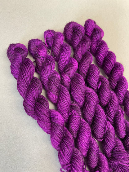 20g Sock Deep Plum Mini Skein