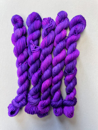 20g Sock Purple Thistle Mini Skein
