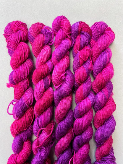 20g Sock Raspberry Mist Mini Skein