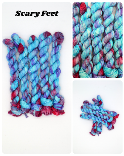 20g Sock Scary Feet Mini Skein