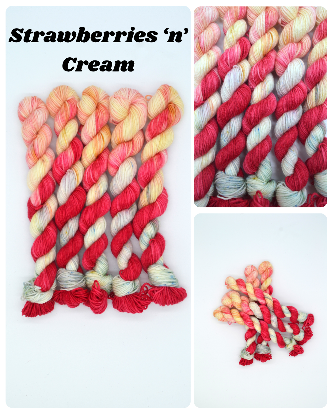20g Sock Strawberries 'n' Cream Mini Skein
