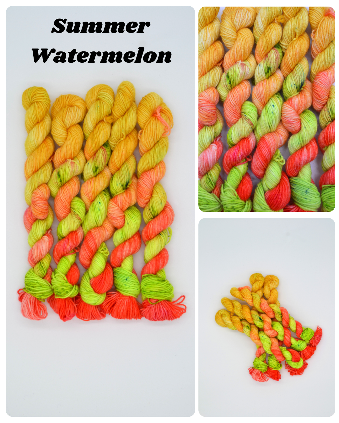 20g Sock Summer Watermelon Mini Skein